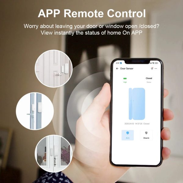 Scfe26fc204394aafa430624be7b08472g.jpg WiFi Door Sensor — Smart Magnetic Window Alarm Detector
