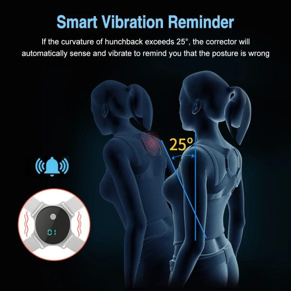 USB Posture Corrector — Smart Back Trainer with Vibration