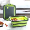 Foldable Cutting Board — 3-in-1 with Drain Basket