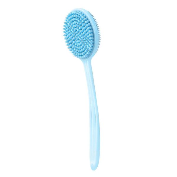 Silicone Back Scrubber — Long Handle Shower Body Brush