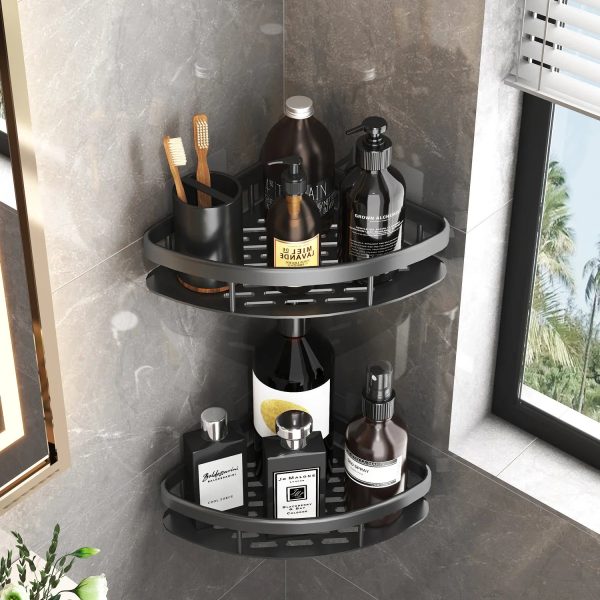 Sdd36e3ae7928483faaa55ad8cc574592d.jpg Bathroom Storage Rack — No-Drill Corner Shower Shelf