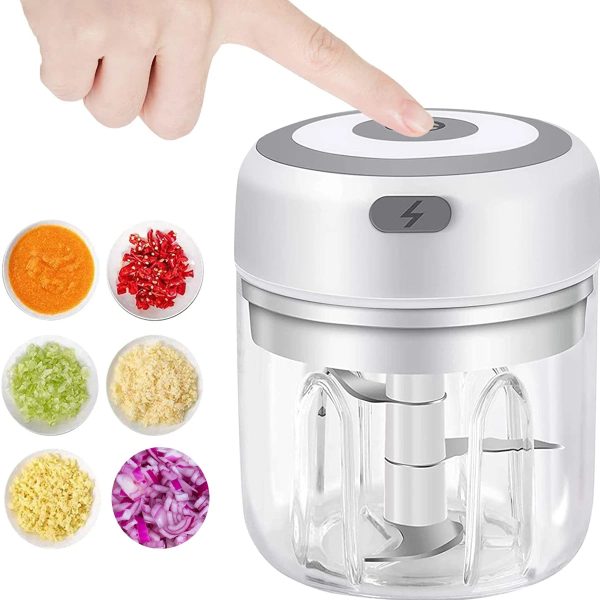 Sdfd94aa092094825bb0e00967a1c6aa2F.jpg Electric Mini Garlic Chopper — USB Rechargeable Food Processor
