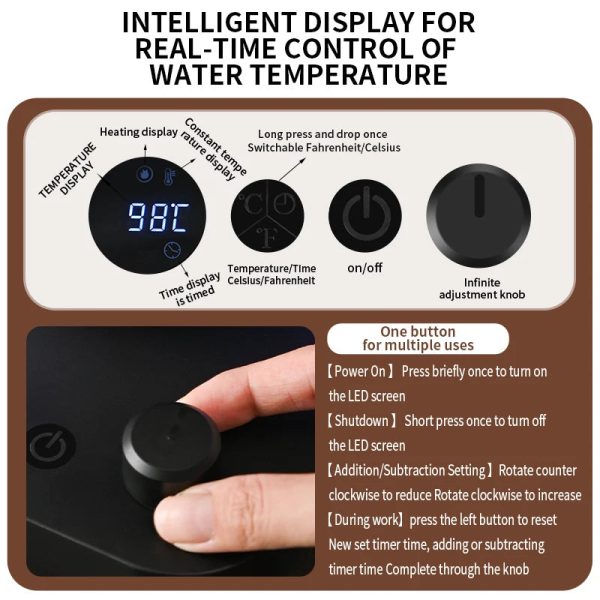 Se591073c9eca48b995e7e3d64f972652J.jpg Electric Gooseneck Kettle — Smart Temperature Control 1L Stainless