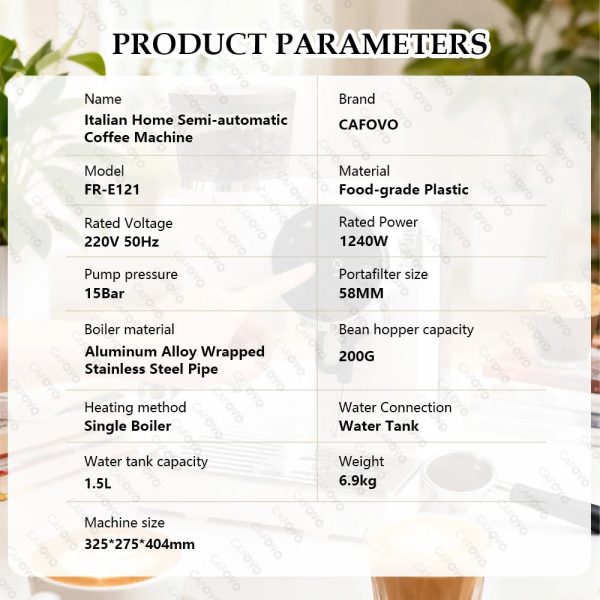 Se62f8e5b75f343f0994692b800006954L.jpg Semi-automatic espresso machine— 15 Bar Cold Brew