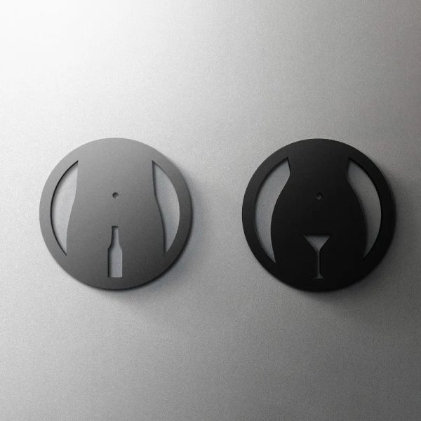 Acrylic Door Signs — Modern Self-Adhesive Signage Set
