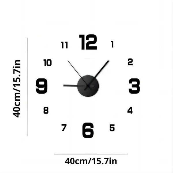 Creative Frameless Wall Clock - Stylish Wall Decoration