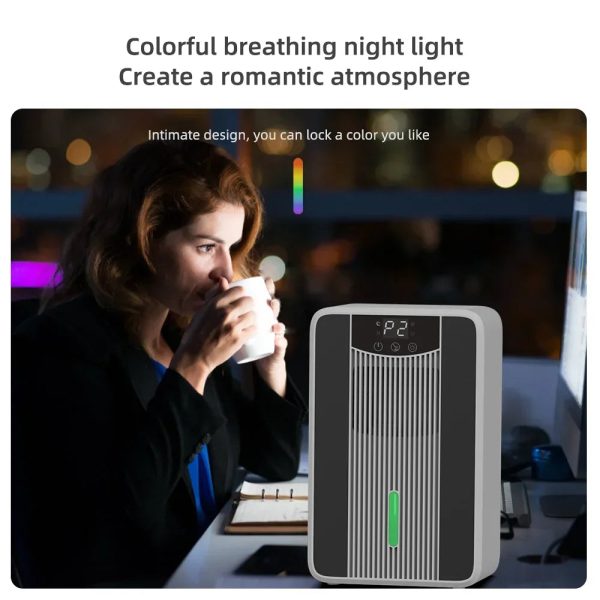 Moisture Absorber Dehumidifier — 42oz Silent with Colorful Lights