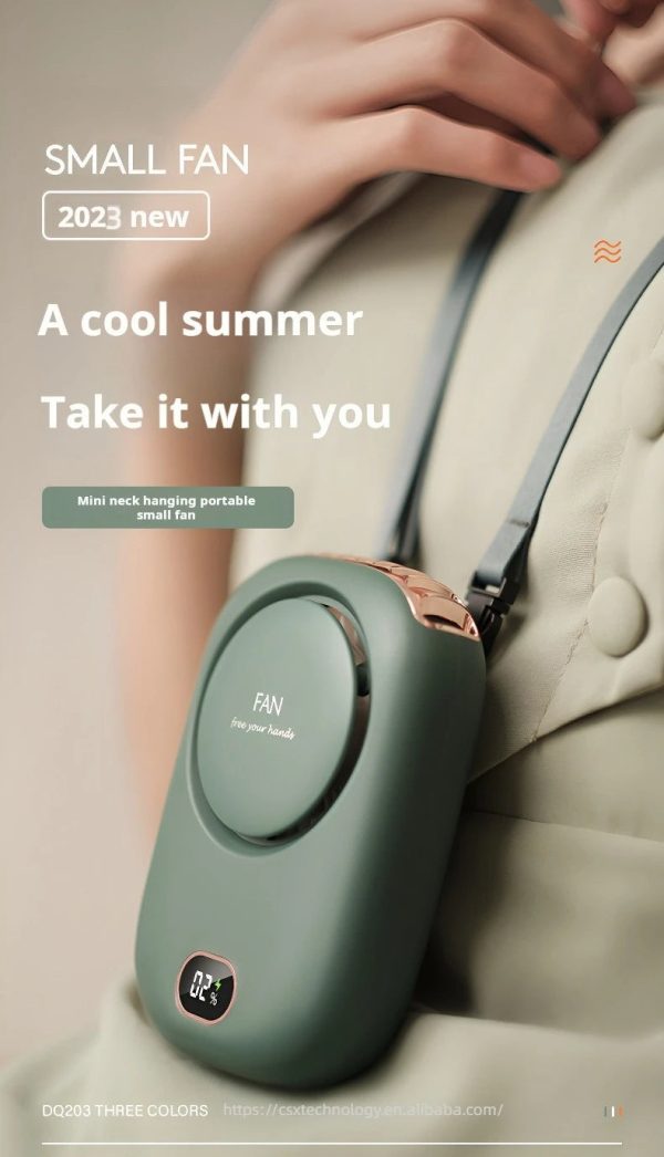 Portable Neck Fan — Bladeless Rechargeable Hands-Free