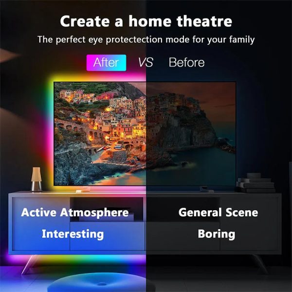 Sfef4a1d61b4442ffbcdd4aef480185eaG.jpg RGB LED Strip Lights USB Music Sync - App Controlled Colors